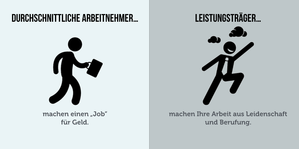 Leistungsträger Beispiele Arbeitnehmer Unterschiede zwischen Leistungsträgern und durchschnittlichen Angestellten