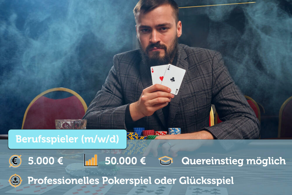 Berufsspieler Pokerspieler Berufsbild Gehalt Bewerbung Jobprofil