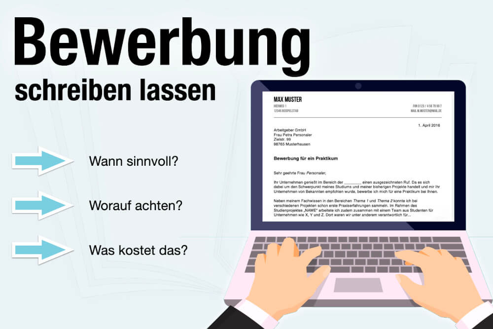 Bewerbung Schreiben Lassen Sinnvoll Kosten Anbieter